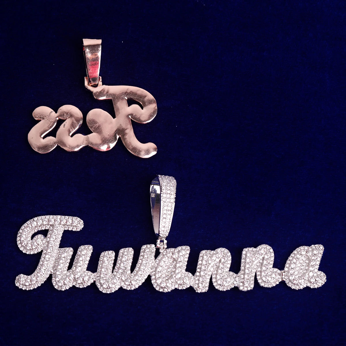 Custom Script Letter Pendant - Icedgame & Co