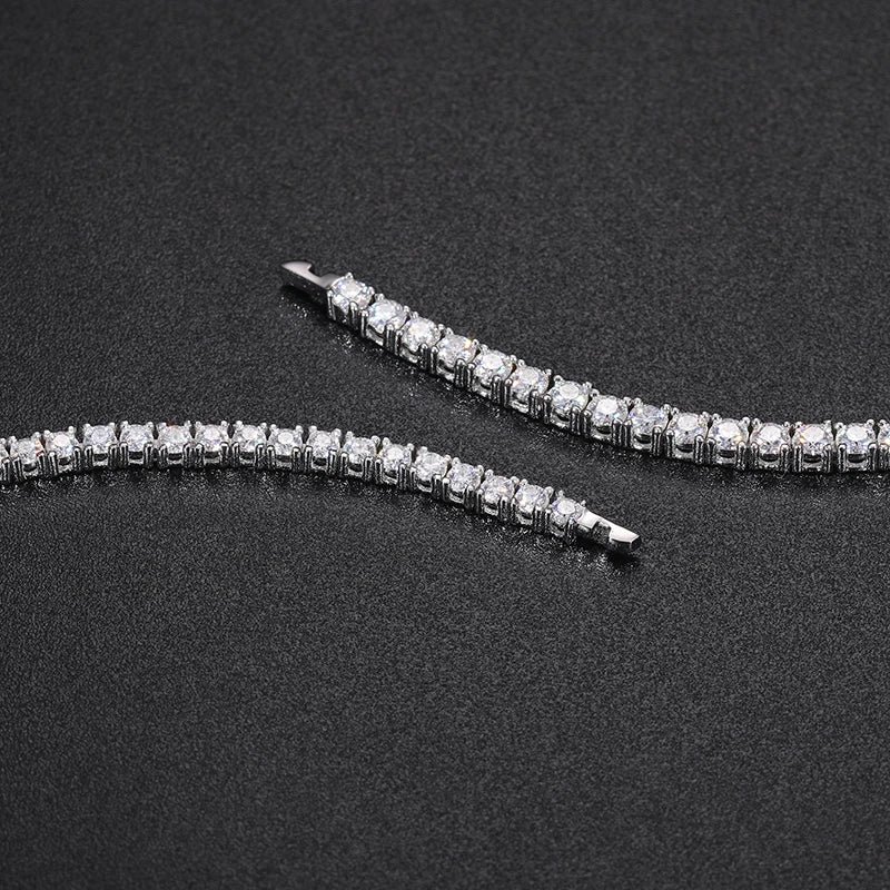 S925 Moissanite Diamond Tennis Bracelet - 2/2.5mm