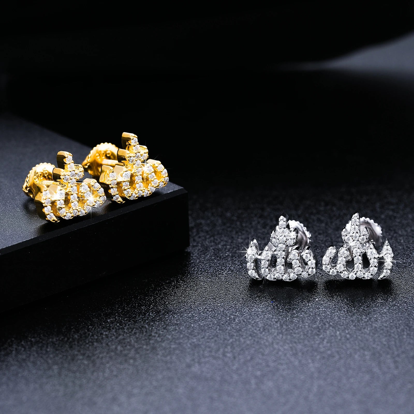 S925 Moissanite Allah Diamond Earrings