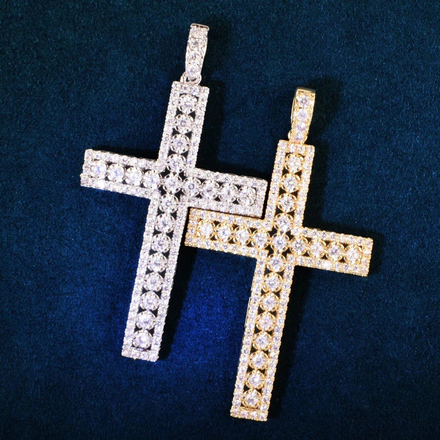 Diamond Lace Cross Pendant