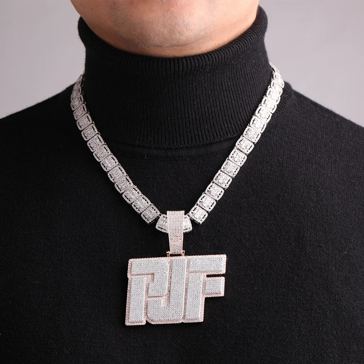 Custom Blocky Letter Pendant - Icedgame & Co