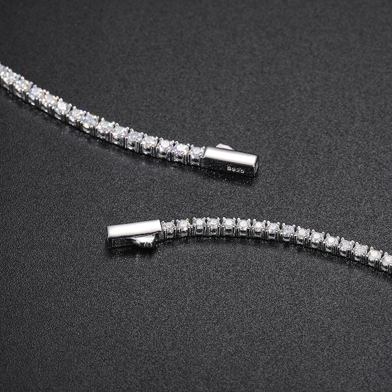 S925 Moissanite Diamond Tennis Bracelet - 2/2.5mm