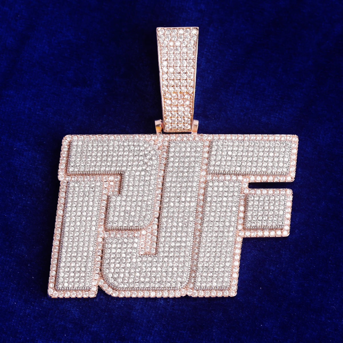 Custom Blocky Letter Pendant - Icedgame & Co