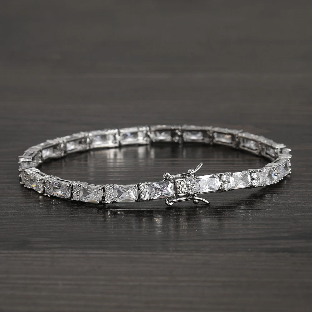 Clear Stone Diamond Tennis Bracelet