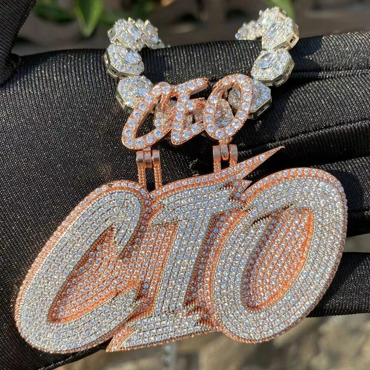 CEO Bail Bold Brush Custom Letter Pendant - Icedgame & Co