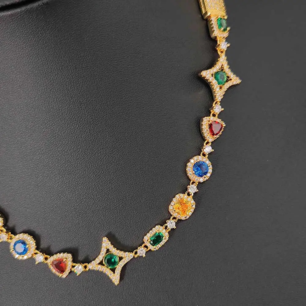 Colored Gemstone Necklace