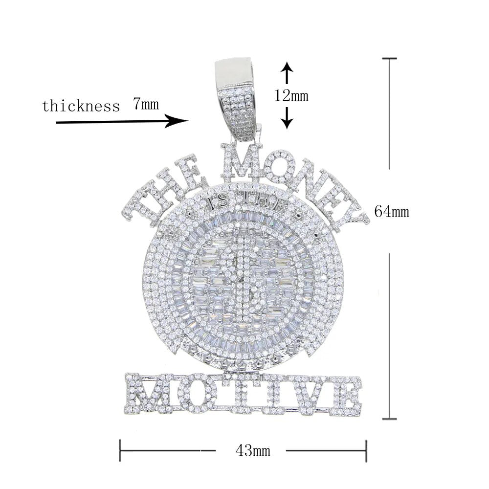 Iced Out "The Money Motive" Pendant