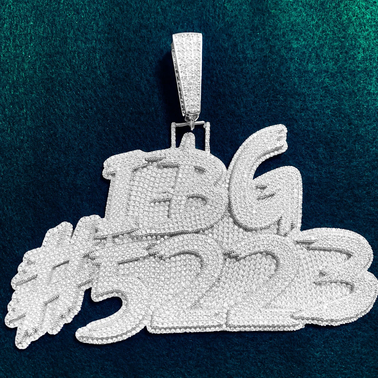 Layered Bold Brush Custom Letter Pendant - Icedgame & Co