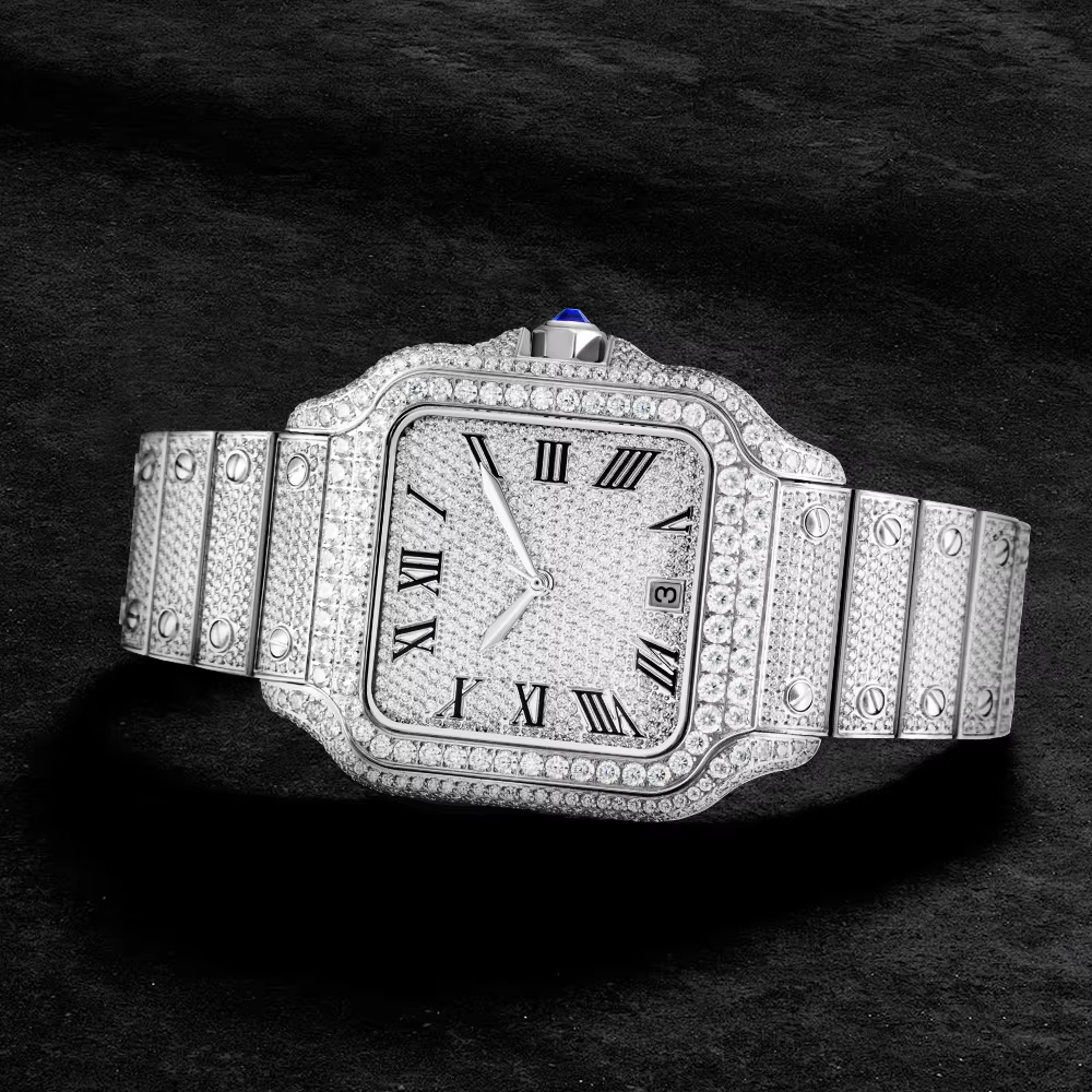 Moissanite Ice Imperial Diamond Watch - 48mm