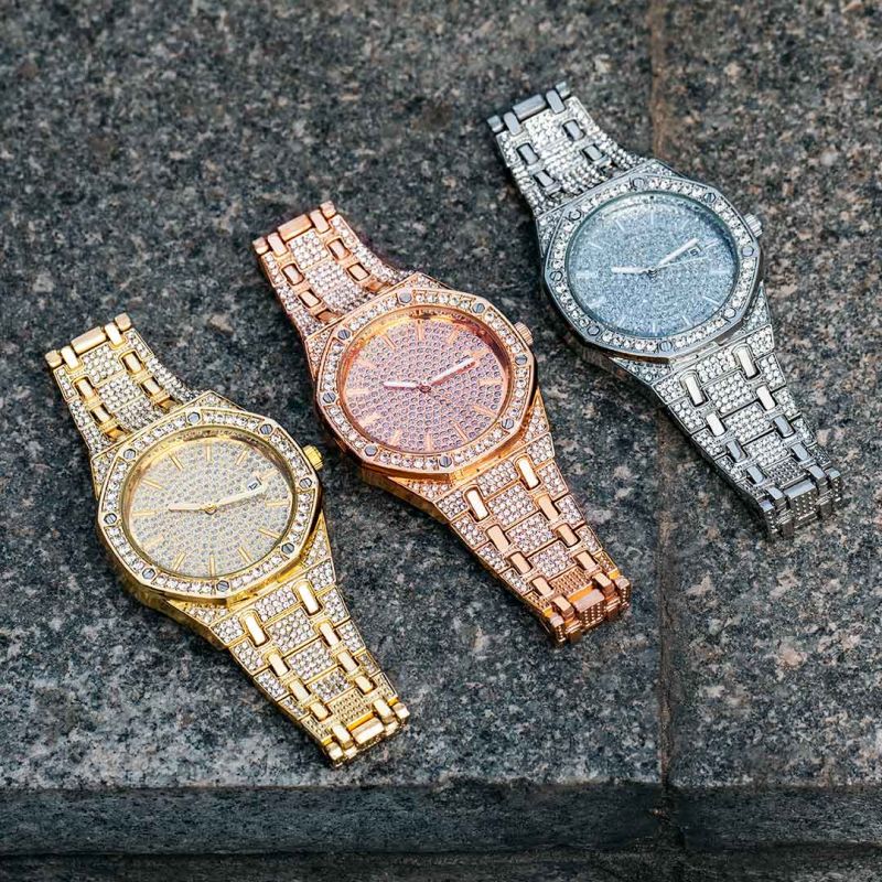 Icey Octagon Combo - Gold/Silver/Rose Gold