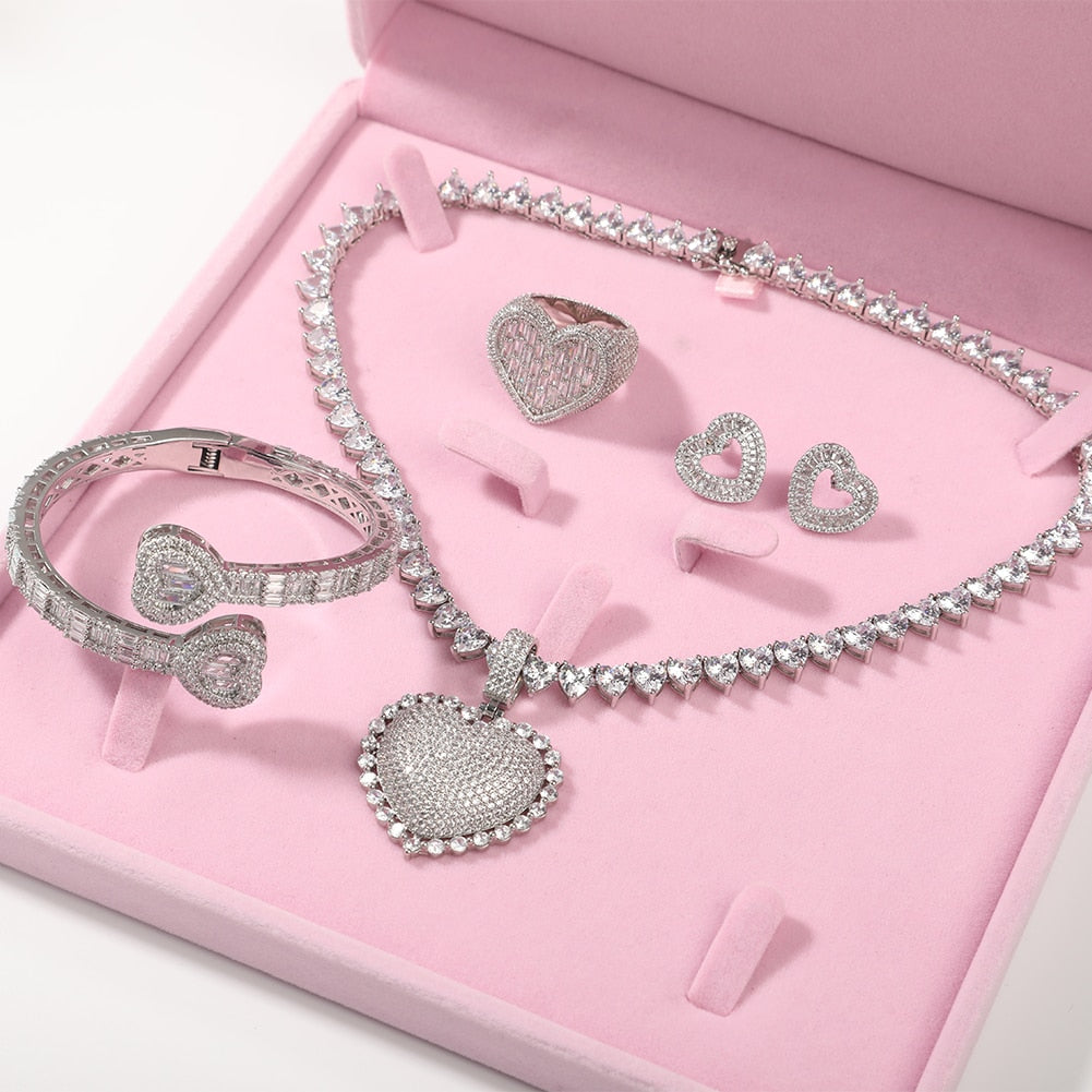 Heart Glacier Glam Jewelry Set I