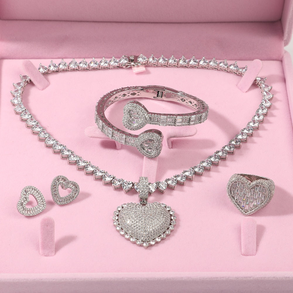 Heart Glacier Glam Jewelry Set I