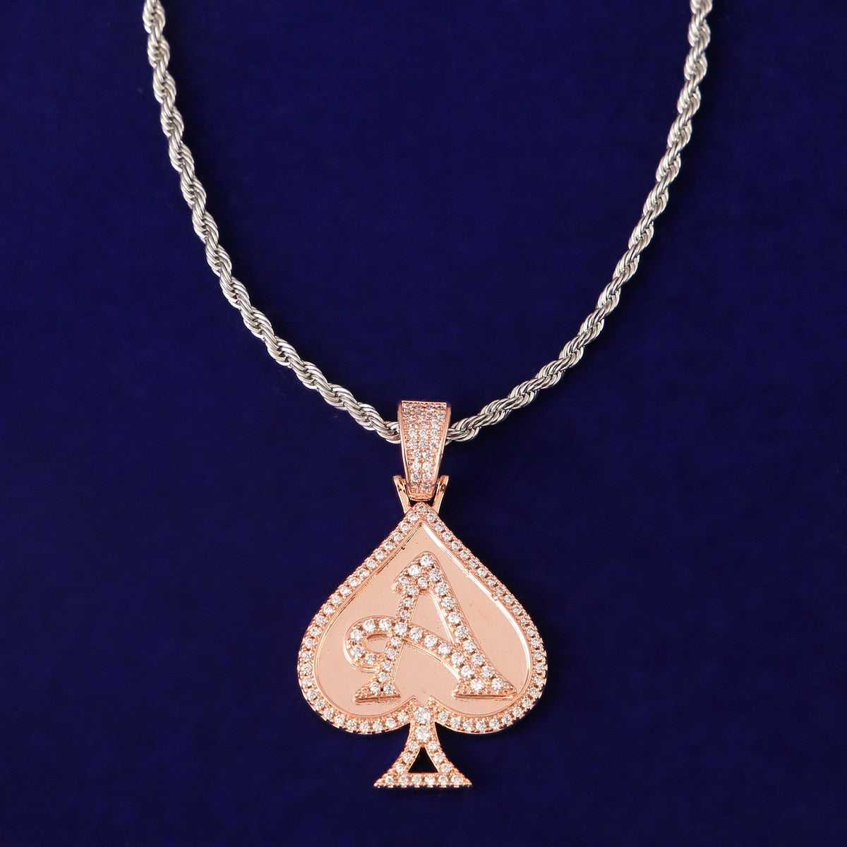 Pikes Ace Poker Pendant in Gold/White Gold/Rose Gold