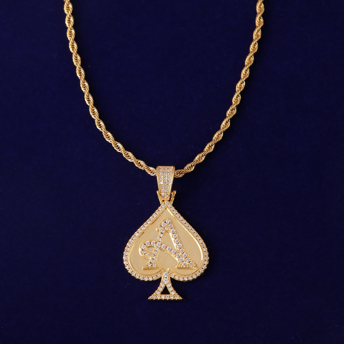 Pikes Ace Poker Pendant in Gold/White Gold/Rose Gold