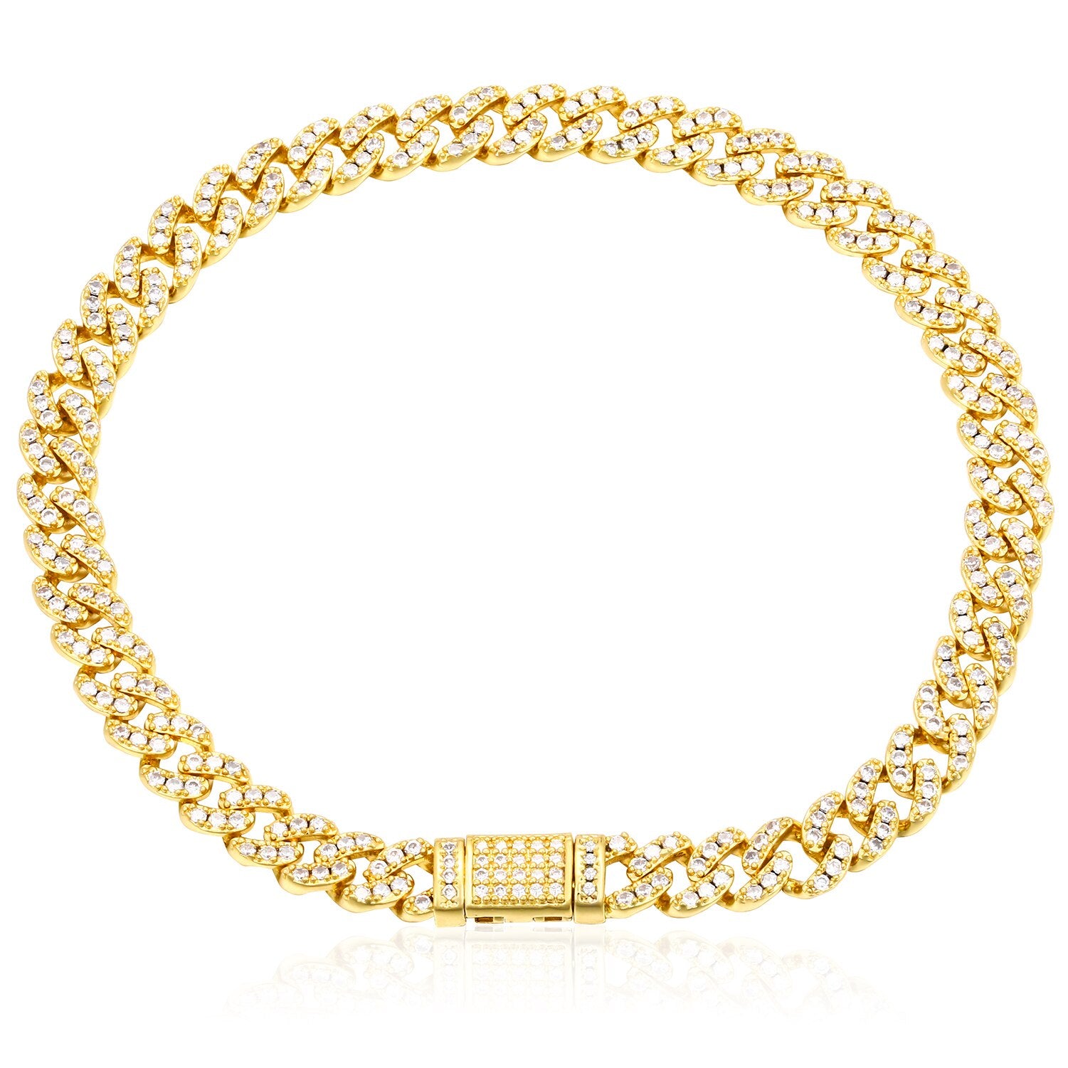 6mm Miami Diamond Cuban Link Bracelet