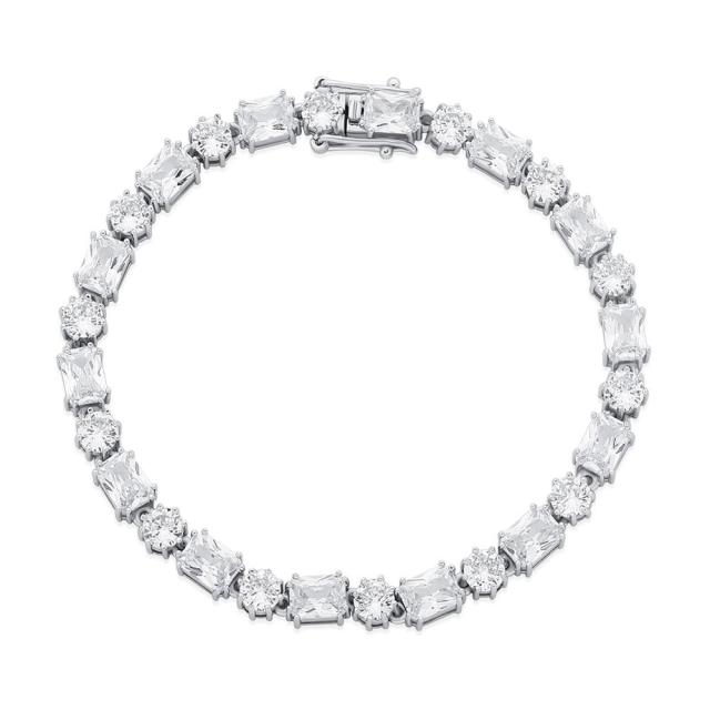 6mm Center Stone Tennis Bracelet